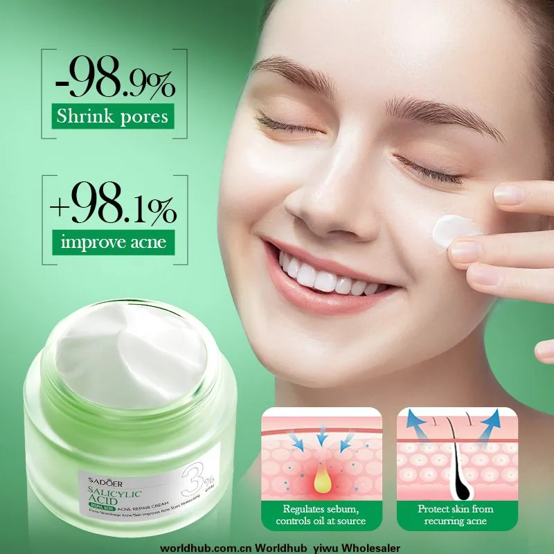 Full English SADOER Salicylic Acid Acne Repair Cream Student Acne Moisturizing Cream Cross-border Foreign Trade Wholesale - F