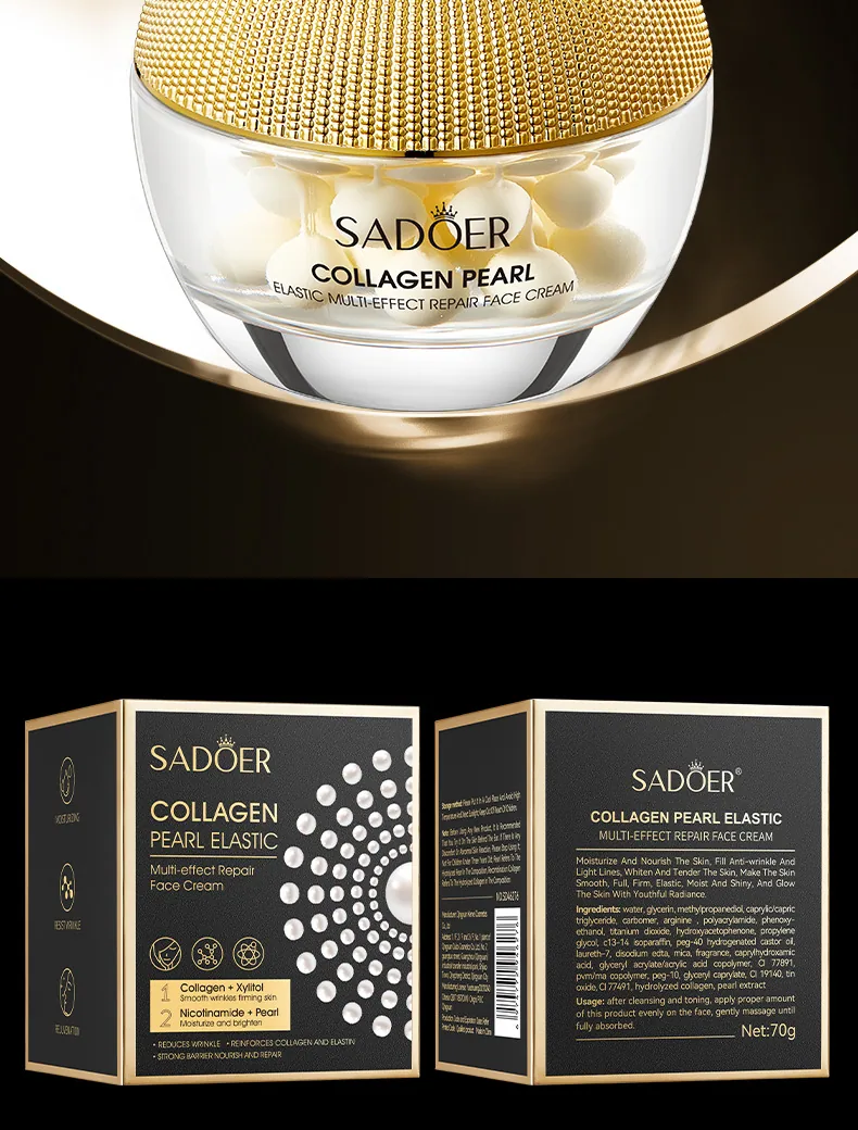 SADOER recombinant collagen pearl repair cream moisturizing filling face cream cross-border e-commerce wholesale face body ge