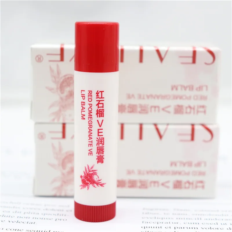 Green Leaves Love Life Shinos Red Pomegranate VE lipstick Moisturizing&Moisturizing Deep Moisturizing&Anti cracking 6