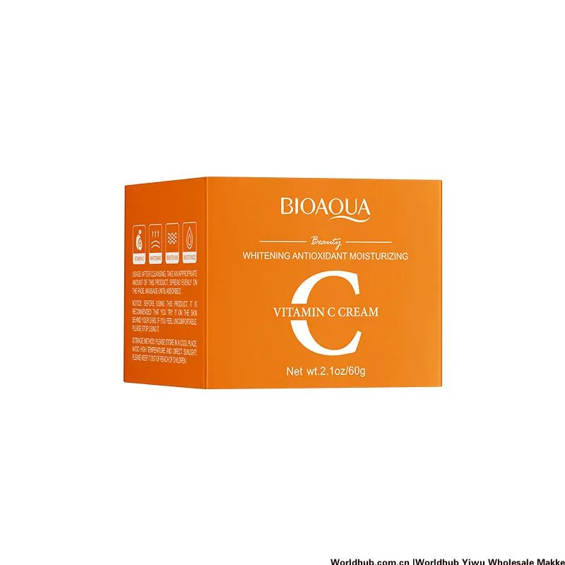 BIOAQUA Vitamin C face cream Bottle Cap and Bottle Mouth Process Detail Sealing and Leak proof Design