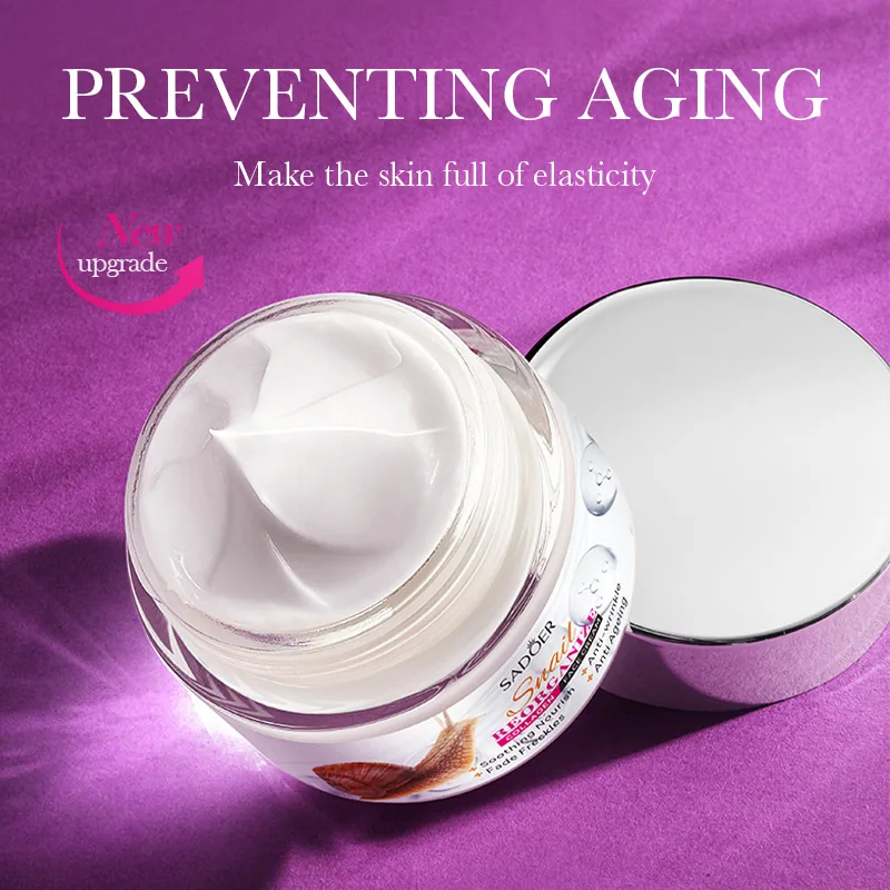 SADOER Snail Collagen face cream Specification Dimension Marking Foreign Trade Wholesale face cream Capacity Display