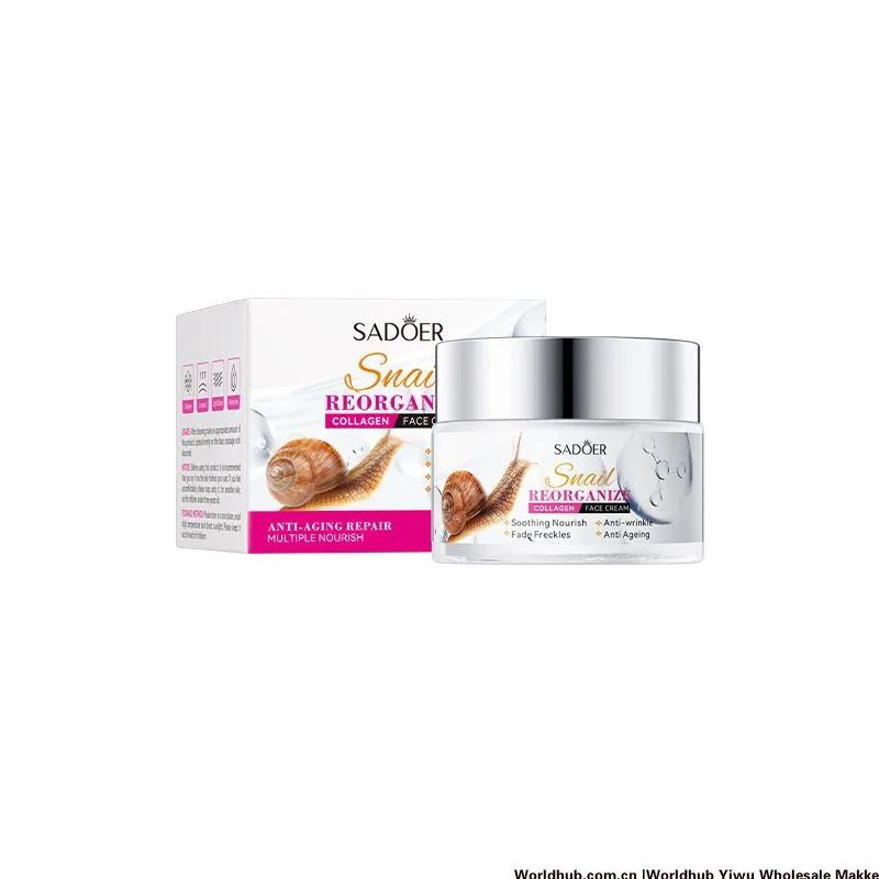 SADOER Snail Recombinant Collagen Cream Moisturizing and moisturizing skin cross-border foreign trade wholesale - Face & Body