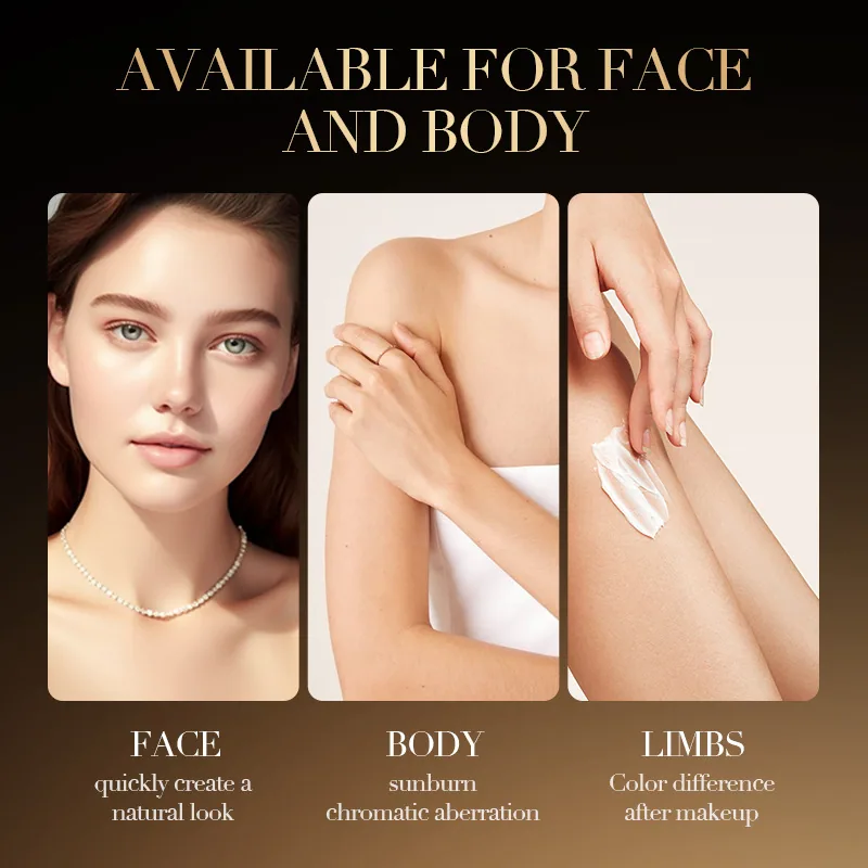 Usage scene of BIOAOUA Vitamin C Whitening face cream, demonstration of moisturizing and skin care effect of facial applicati