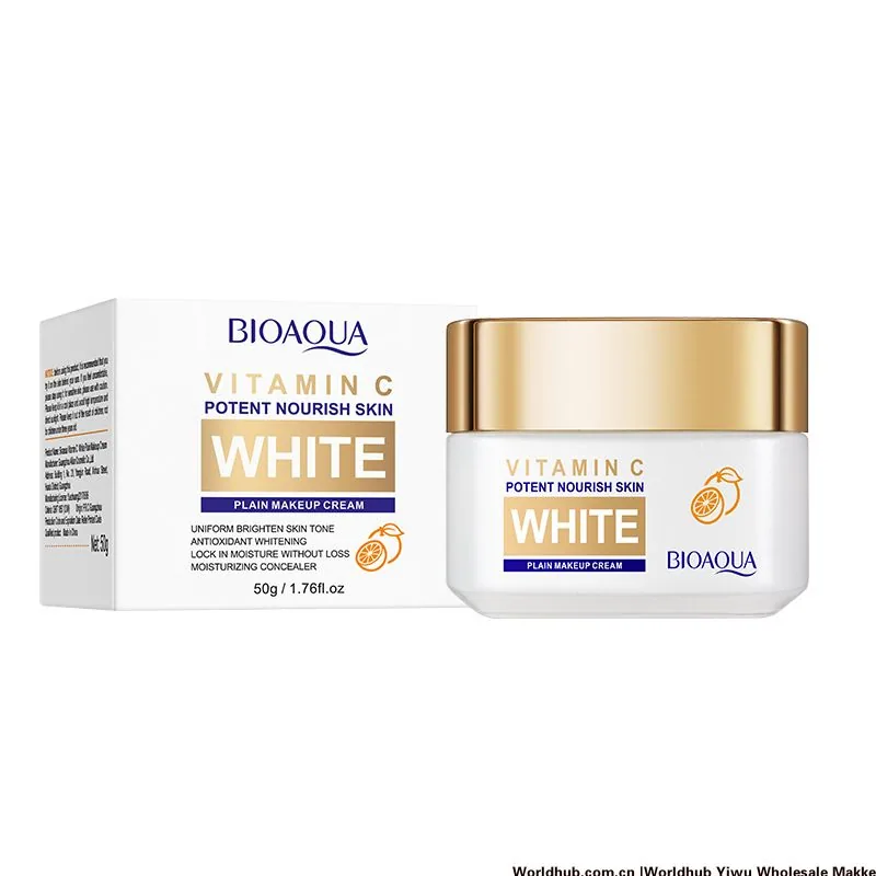 BIOAOUA Vitamin C face cream size and capacity annotation diagram, and the wholesale specifications per pcs are clearly displ