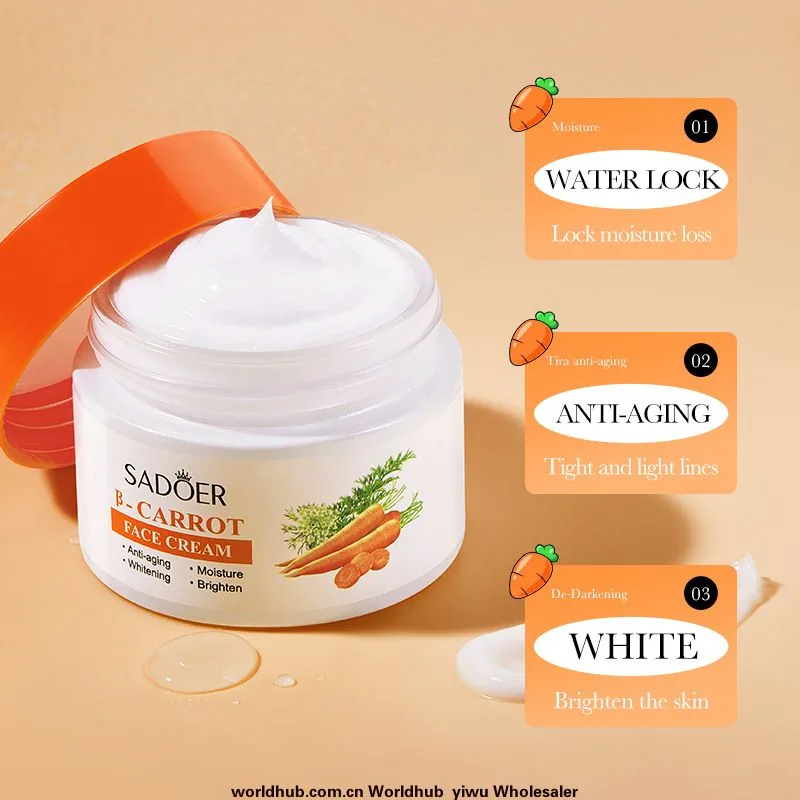 Full English SADOER β Carrot Cream Hydrating, Nourishing and Moisturizing Skin Cream Cross-border Foreign Trade Wholesale - F