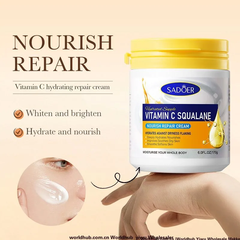 SADOER Vitamin C Squalane Moisturizing Nourishing Repair Cream Skin Rejuvenation Cream Cross-border Foreign Trade Wholesale -