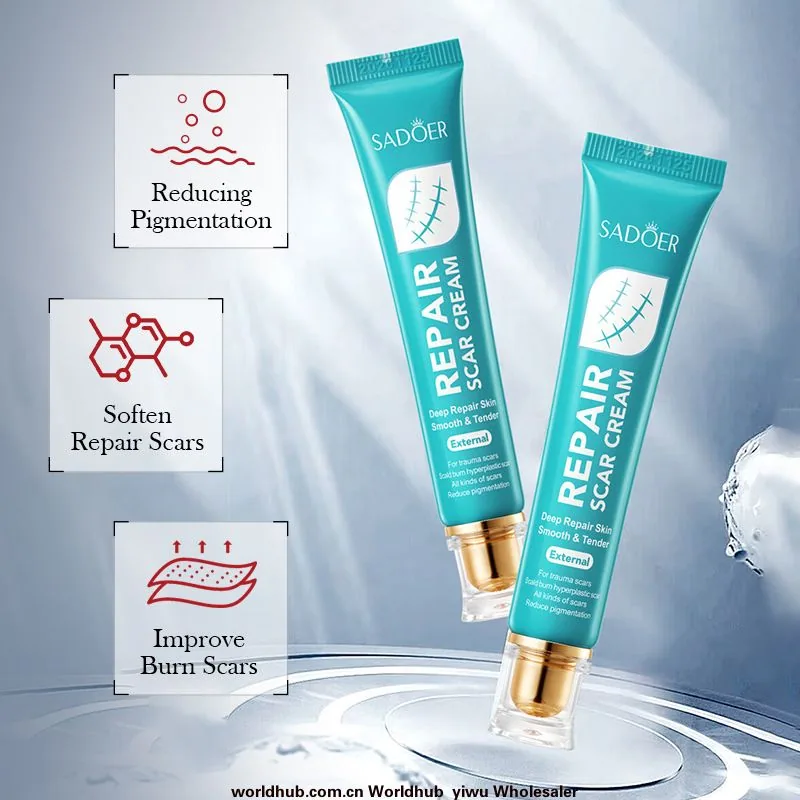 SADOER scar repair cream texture details close-up moisturizing and rejuvenating face cream cream shows cross-border foreign t