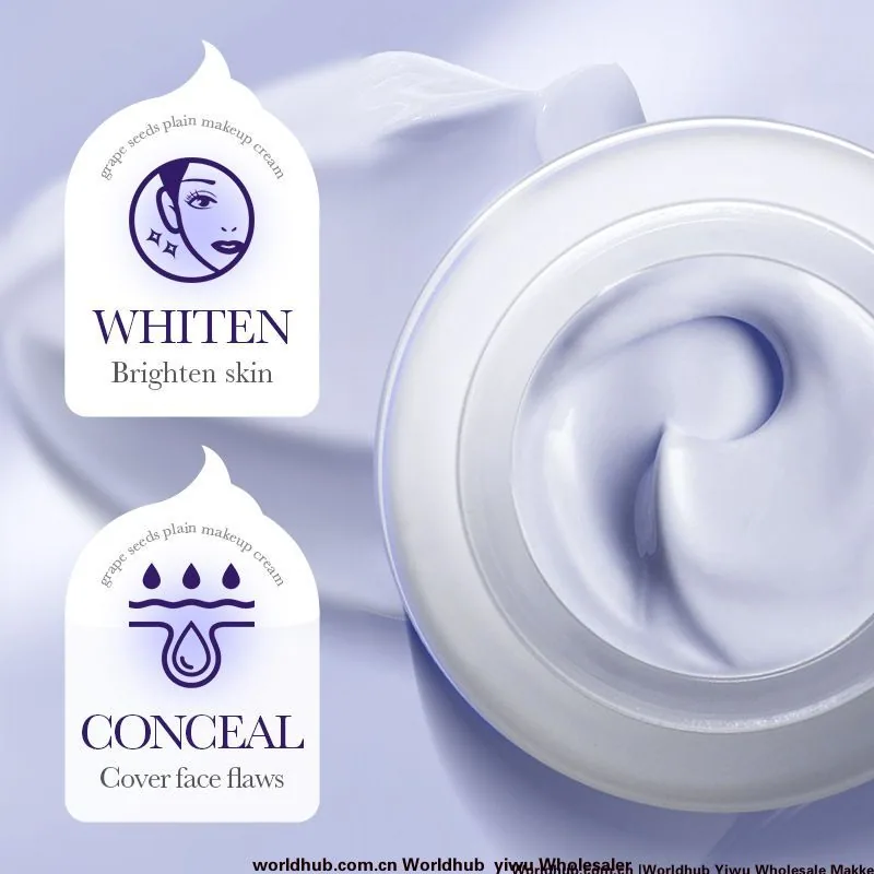 Close up of the texture details of SADOER grape seed concealer cream, showing the delicate and extensible nature of the skin 