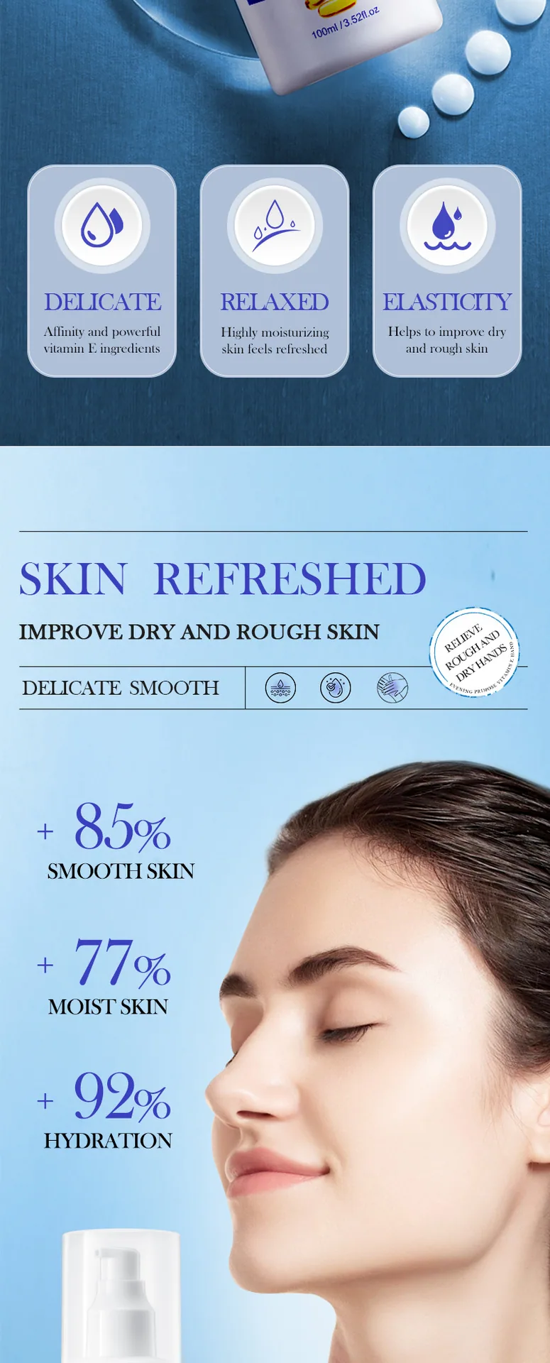 SADOER Vitamin E High Moisturizing Cream Page 11 Front Details Cross border Export Original face cream facial mask