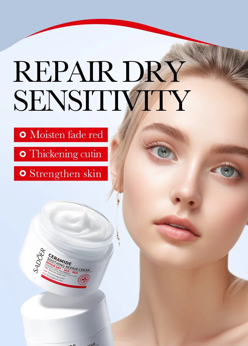 Foreign Trade SADOER Ceramide Soothing&Repairing face cream Sensitive Skin Moisturizing&Moisturizing Cream Page 7 Detail Clos