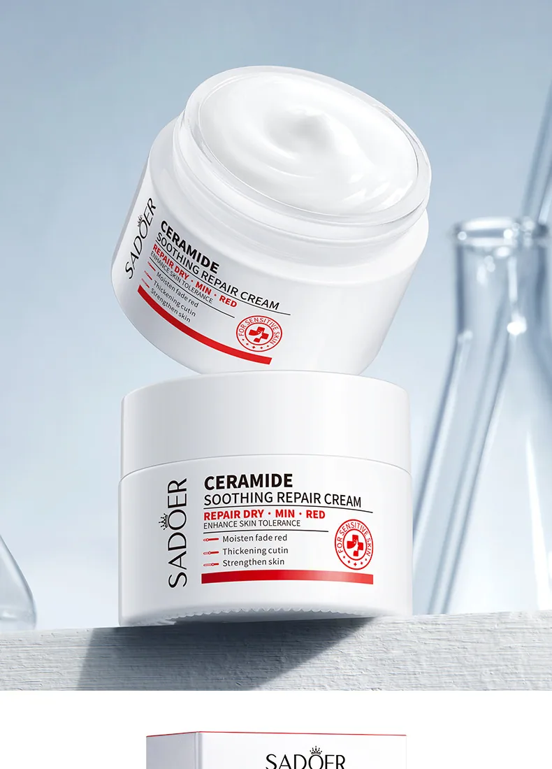 SADOER Ceramide Soothing and Repairing Cream for Foreign Trade Sensitive Skin Moisturizing and Moisturizing Chapter 22 Ingred