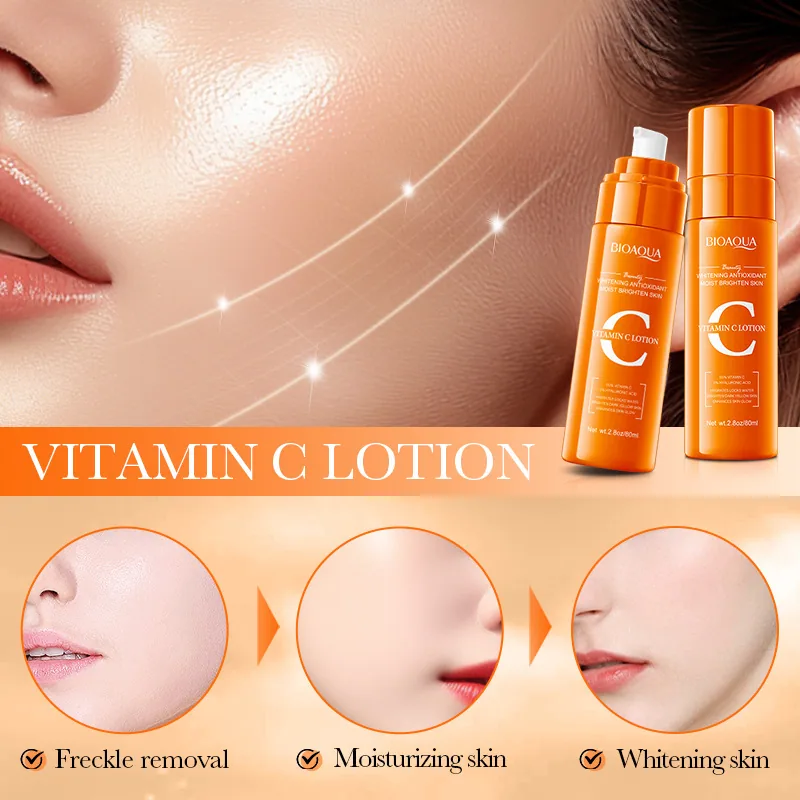BIOAQUA Vitamin C lotion essence Size and Capacity Label Specification Information Display Cross border Skin Care essence pcs