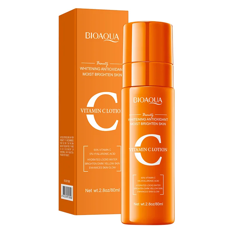 BIOAQUA Vitamin C lotion essence Bottle Detail Whitening Antioxidant Moisturizing Formula Cross border Skin Care
