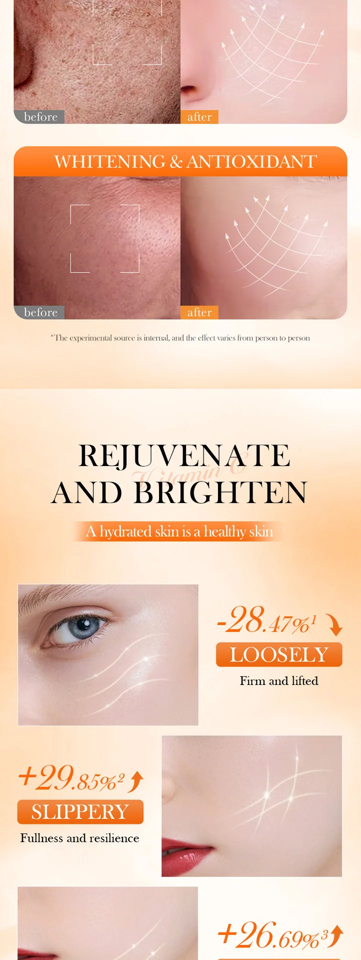 BIOAQUA Vitamin C Anti oxidation lotion Moisturizing essence