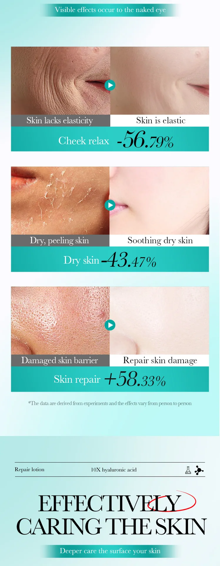 BIOAOUA Hyaluronic Acid essence Milk is displayed in the external packaging box. It is an authentic foreign trade skin care p
