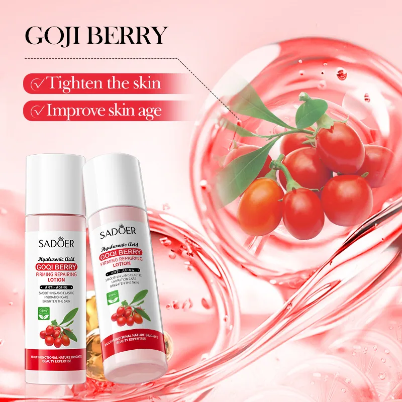 SADOER Lycium Buckle Anti Wrinkle Firming lotion Dimensional Drawing, clear bottle capacity and specification, preferred for 