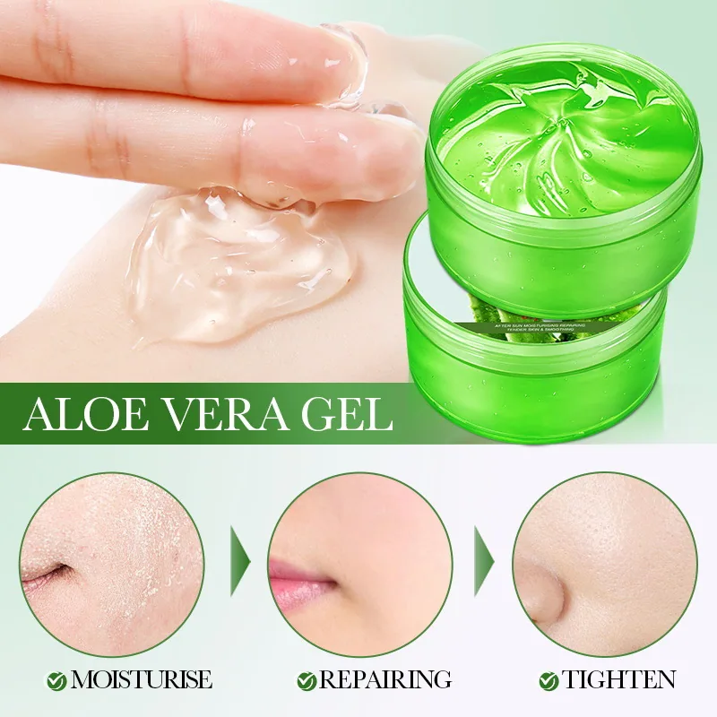 BIOAOIA Aloe Vera Gel 300g Packaging Details Bottle Mouth Pump Head Sealing Design Facial Care