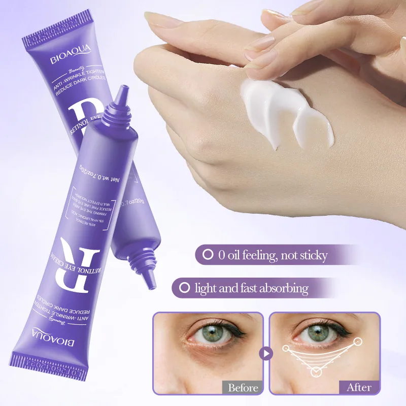BIOAOUA Retinol Firming and Nourishing Eye Cream Moisturizing Eye Care Cross border E-commerce Wholesale 4th Detail Image