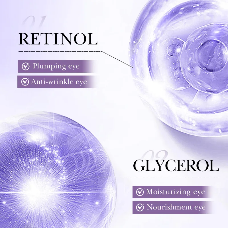 BIOAOUA Retinol Firming and Nourishing Eye Cream Moisturizing Eye Care Cross border Foreign Trade Wholesale Details Close up