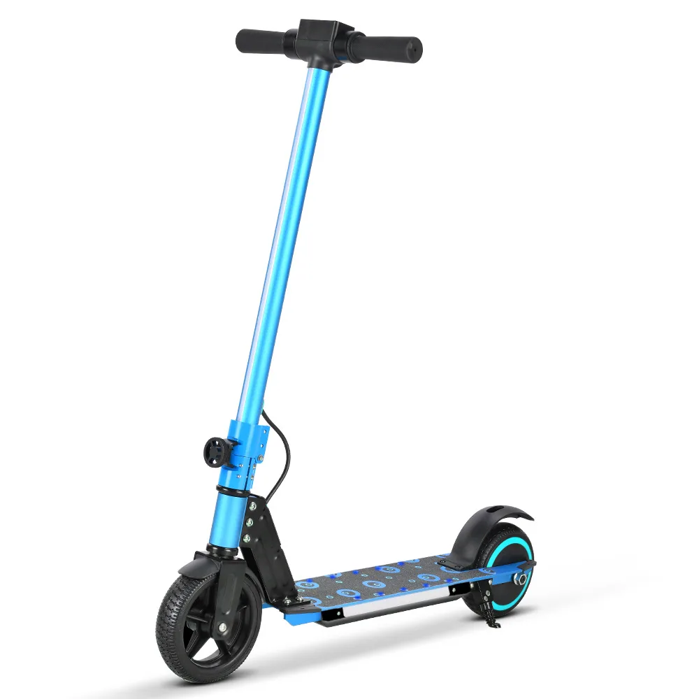 Customized 6-12 scooter children's electric scooter with shock absorption, foldable lithium battery for commuting, mini elect