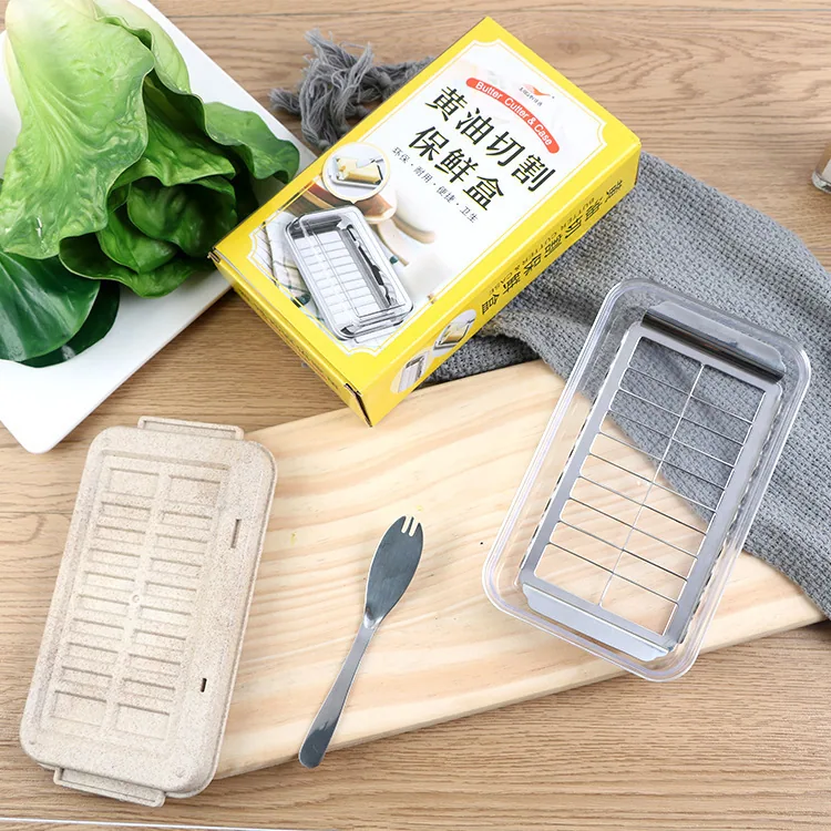 Butter box, butter cutting box, butter cutter, butter preservation box, lid, butter box, butter splitting storage box 4