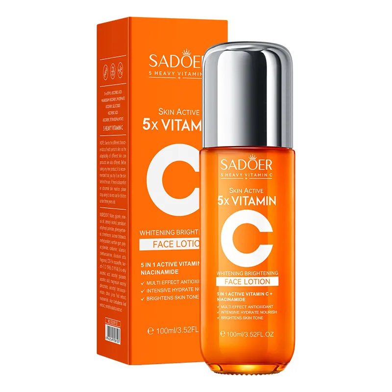 SADOER Five VC Whitening and Firming lotion Volume Specification Marking Diagram, pcs Measurement, Foreign Trade Wholesale Pu