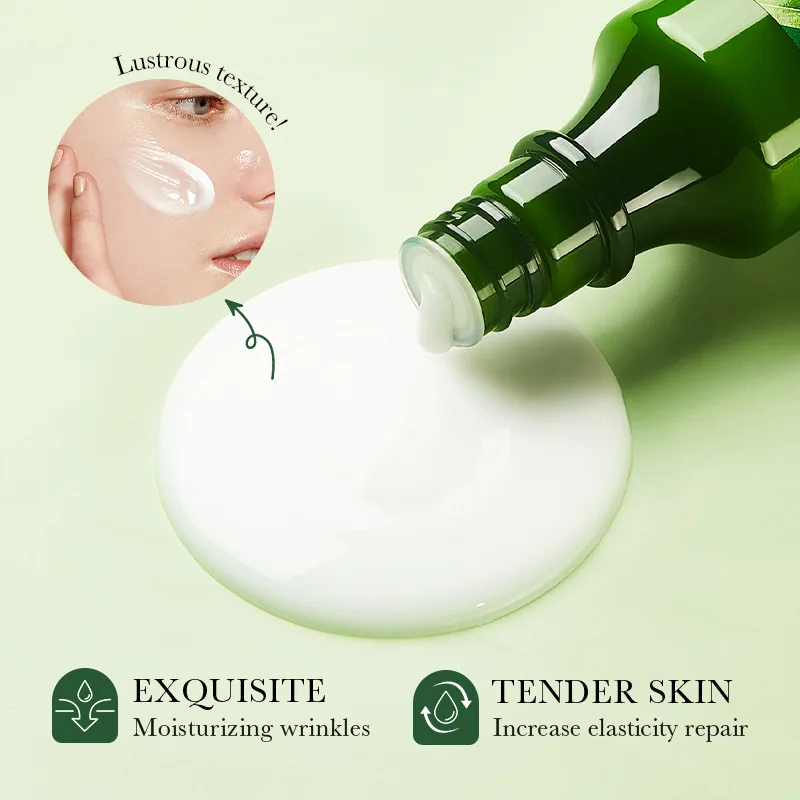 ZOZU olive oil whitening lotion texture close-up, nourishing and rejuvenating cream texture, cross-border wholesale