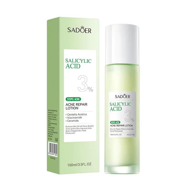 SADOER Salicylic Acid Acne Repair Essence Moisturizing Hydrating Refreshing Water Emulsion Cross-border Wholesale - Skin Care Serum