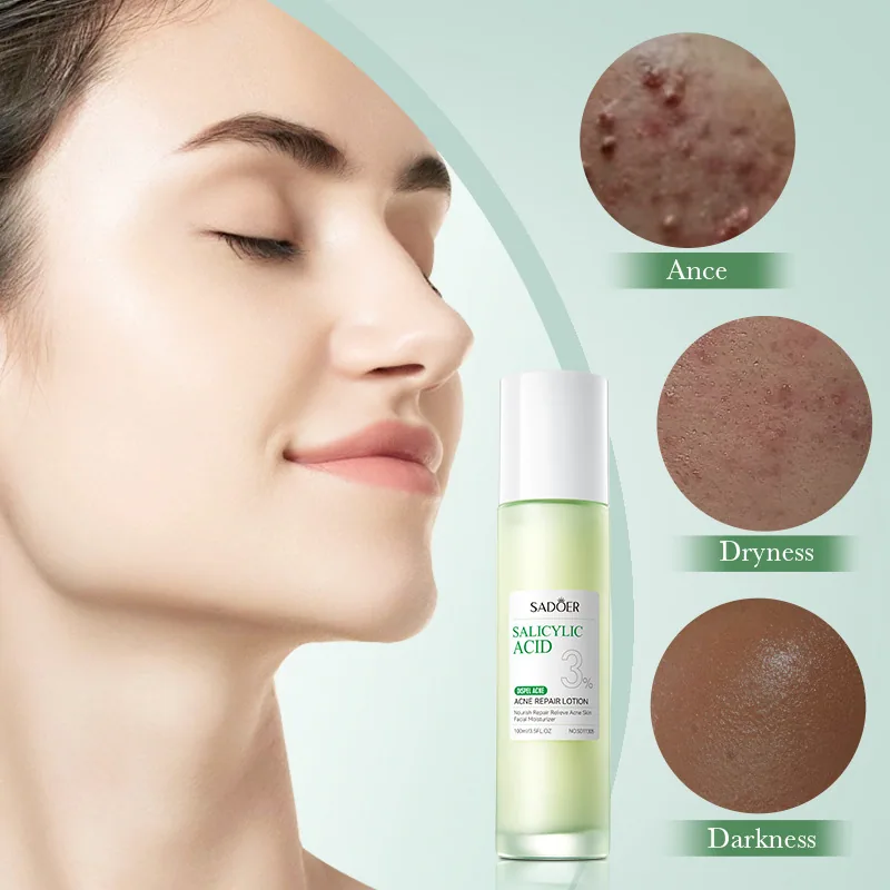 SADOER Salicylic Acid Acne Removing&Repairing essence Solution Moisturizing&Refreshing lotion Texture Details, cross-border e
