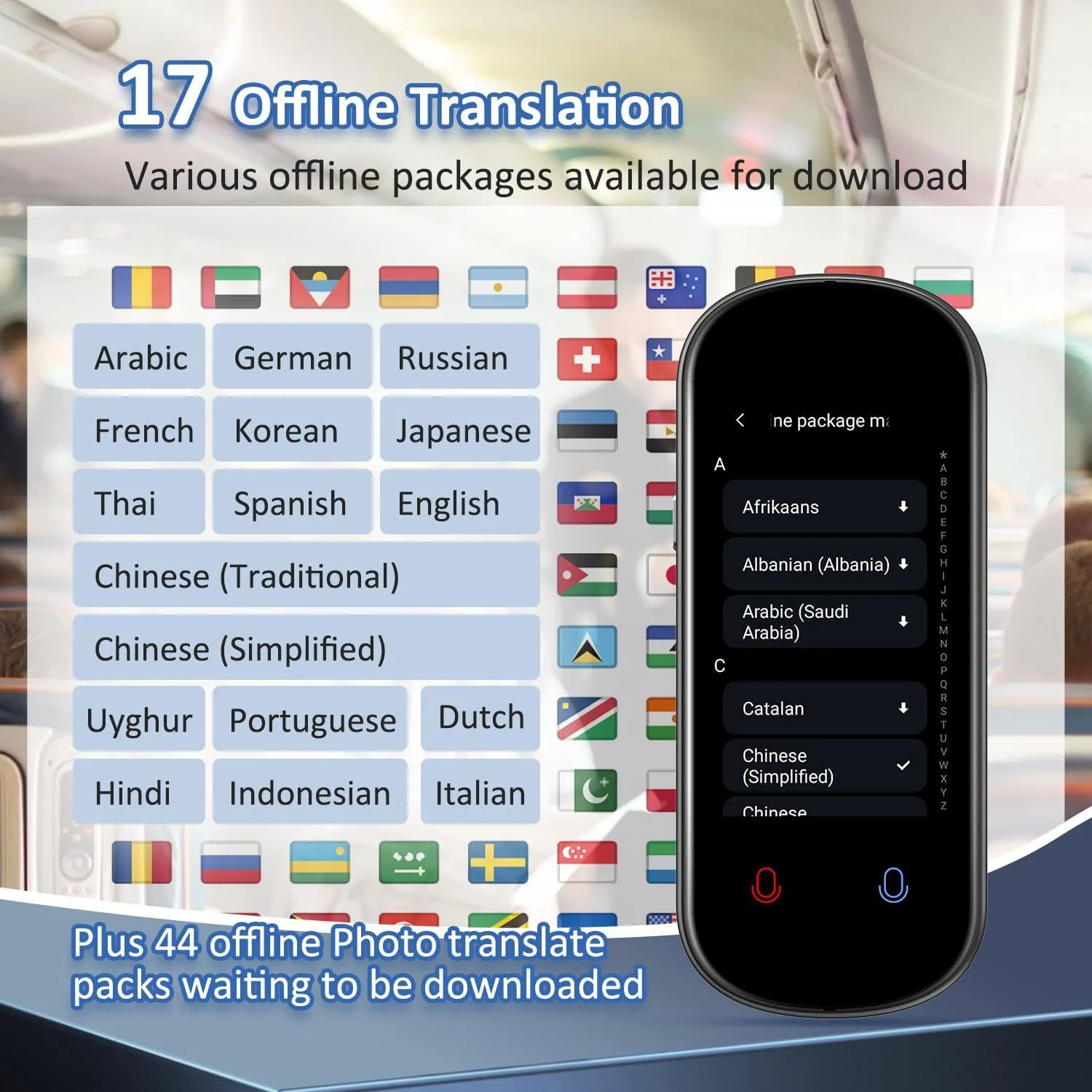 VoiceTranslator language translator Z2 real-time two-way translation supports 138 languages and cross-border hits 30