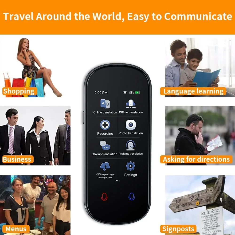 VoiceTranslator language translator Z2 real-time two-way translation supports 138 languages and cross-border hits 16