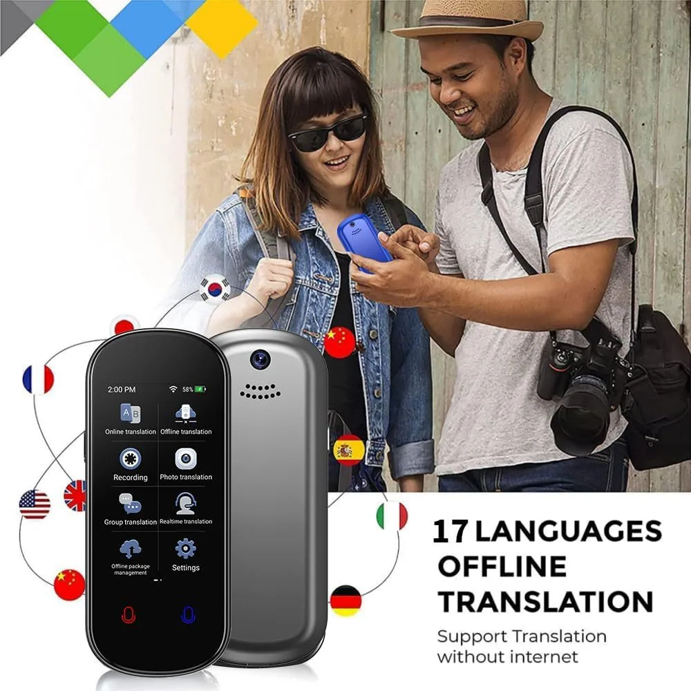 VoiceTranslator language translator Z2 real-time two-way translation supports 138 languages and cross-border hits 24
