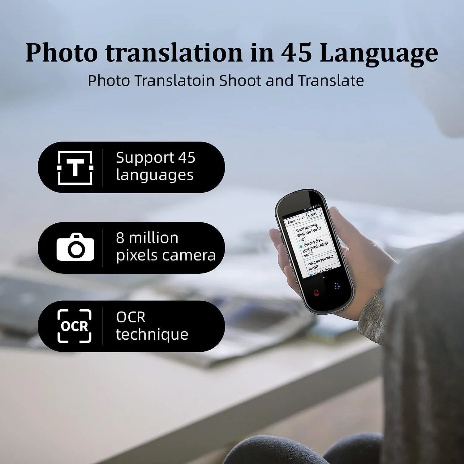 VoiceTranslator language translator Z2 real-time two-way translation supports 138 languages and cross-border hits 27
