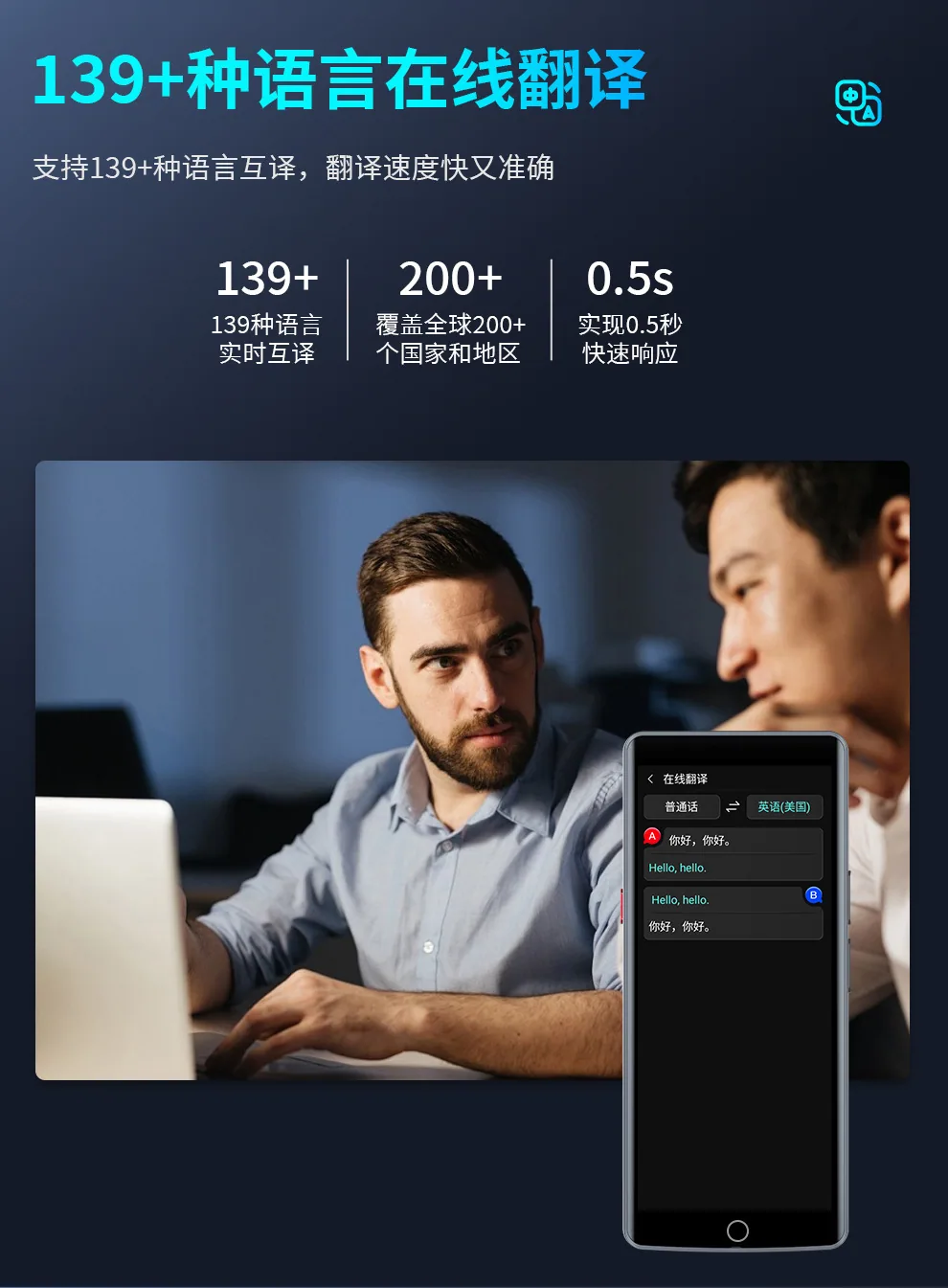 New A50AI Intelligent Voice Translator Accurate Offline Cantonese Support 139 Chinese Dialect Photo Translator 8