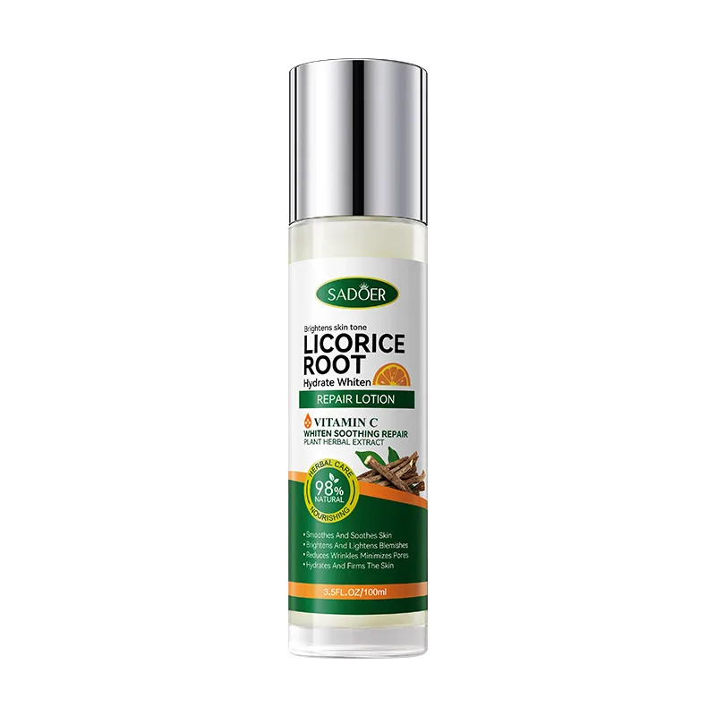 SADOER Licorice VC Moisturizing Whitening Nourishing Repair Milk Brightening Water Emulsion Cross-border Foreign Trade Wholes
