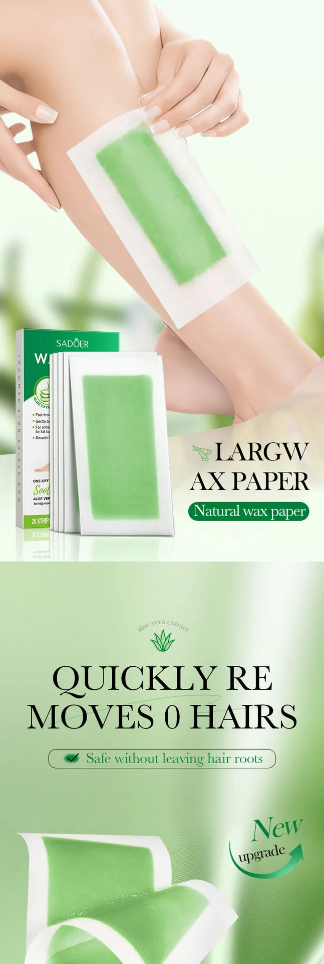 SADOER Rose Hair Removal Wax Paper Available in Multiple Colors to Meet Different Skin Types and Preferences