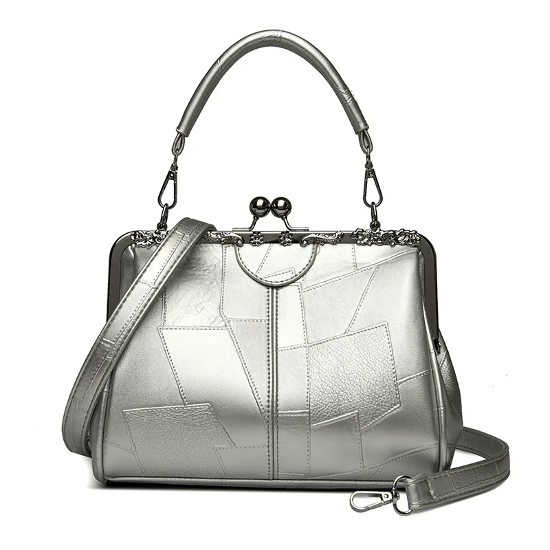 Foreign trade 2024 new retro womens handbag fashion clip bag casual texture single shoulder crossbody bag wholesale