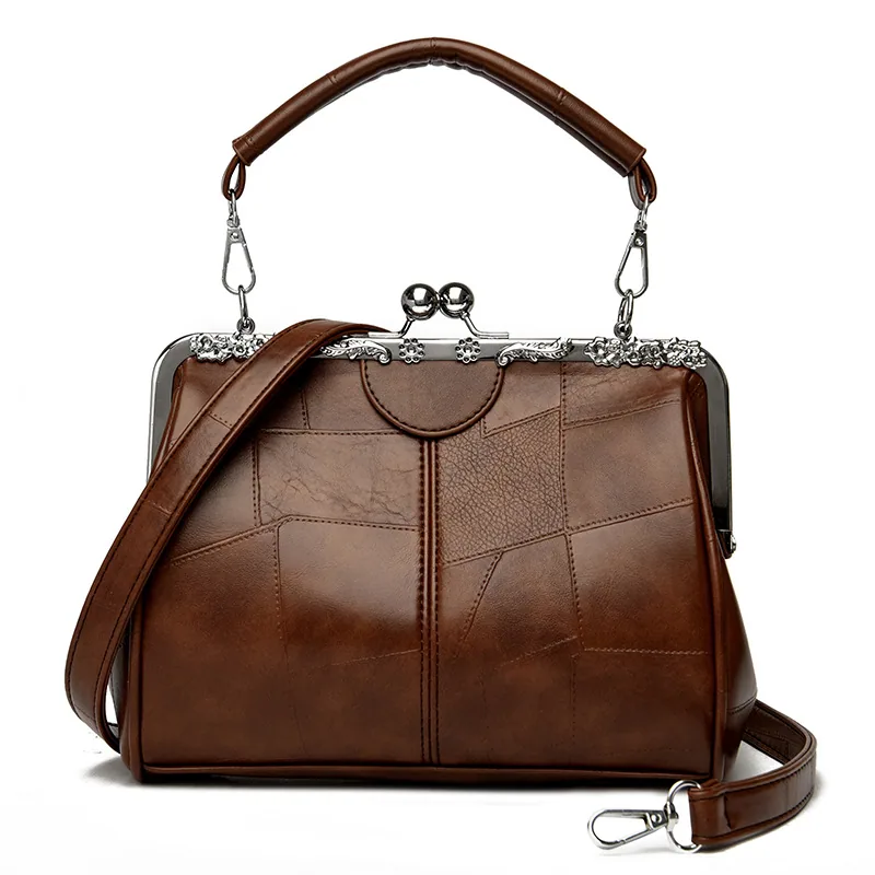 Commerce extérieur 2024 nouveau rétro femmes sac à main mode clip sac décontracté texture unique épaule sac à bandoulière en gros 2