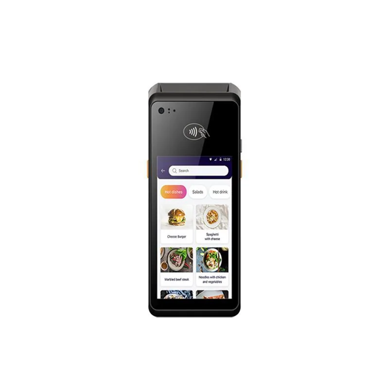 4G android handheld pos terminal receipt label double printing cash register ordering scan code payment takeaway order machine