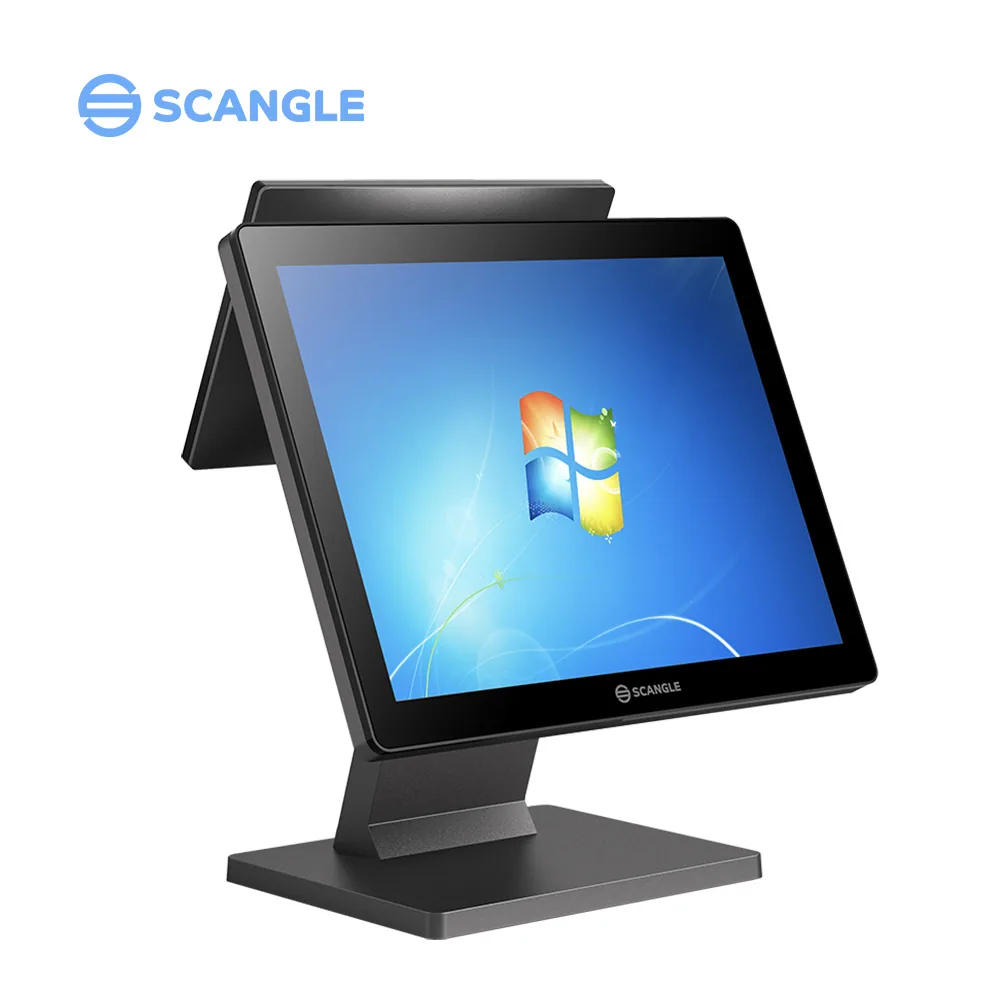 Manufacturers direct supply D5 15 inch aluminum alloy base, foreign trade style touch POS machine, ordering and cash register in