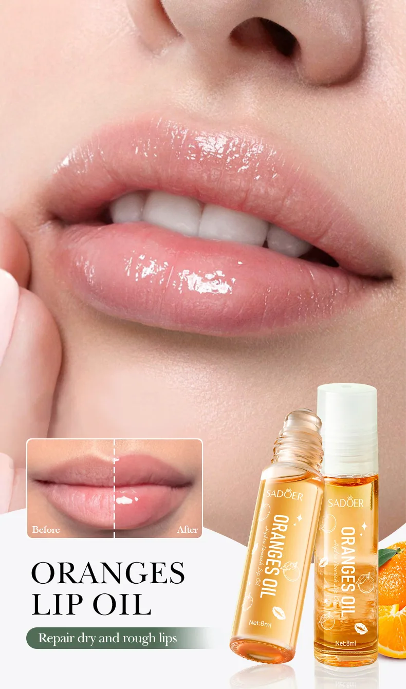 SADOER Avocado Lip Moisturizing Oil Usage Scenarios for Autumn and Winter Lips Moisturizing and Nourishing Perilabial Care