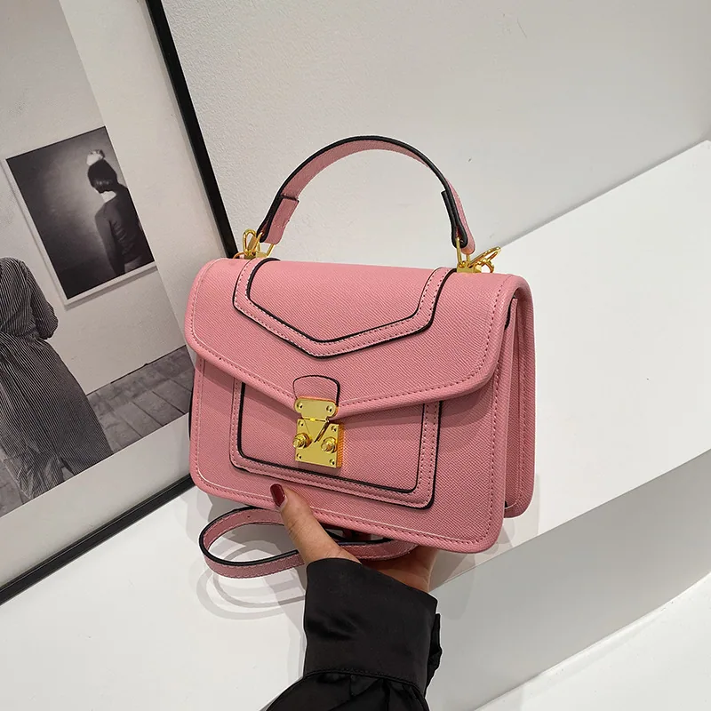 2024 autumn fashion new textured crocodile pattern with compartment luxury practical small square bag handbag crossbody bag 13
