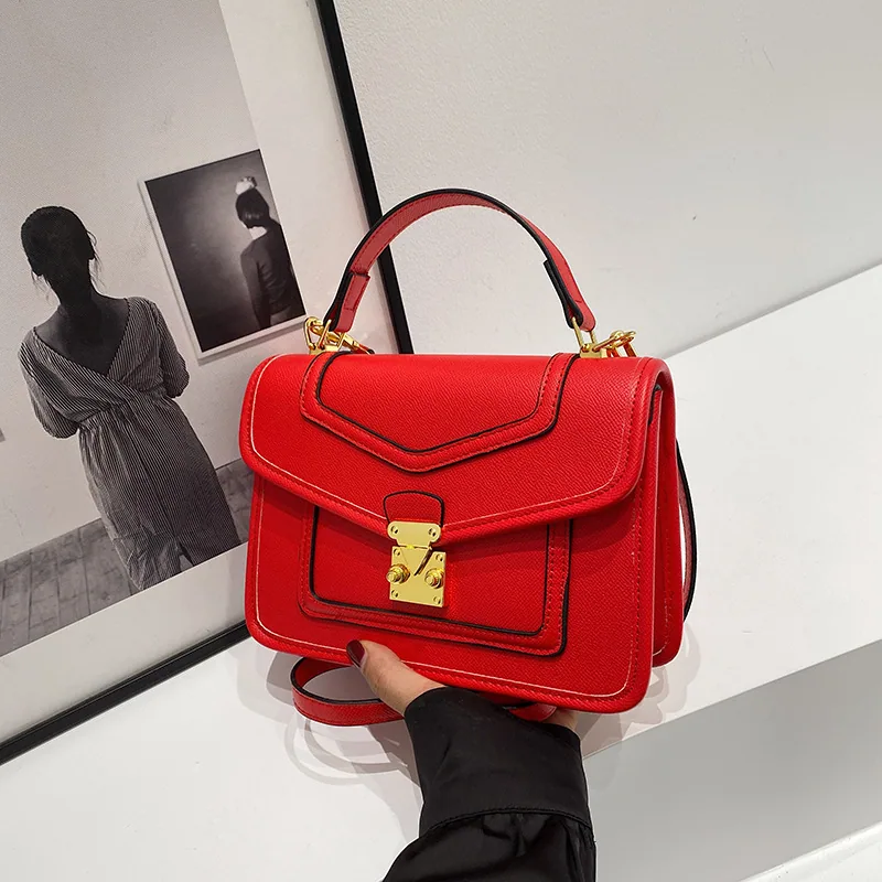 2024 autumn fashion new textured crocodile pattern with compartment luxury practical small square bag handbag crossbody bag 12