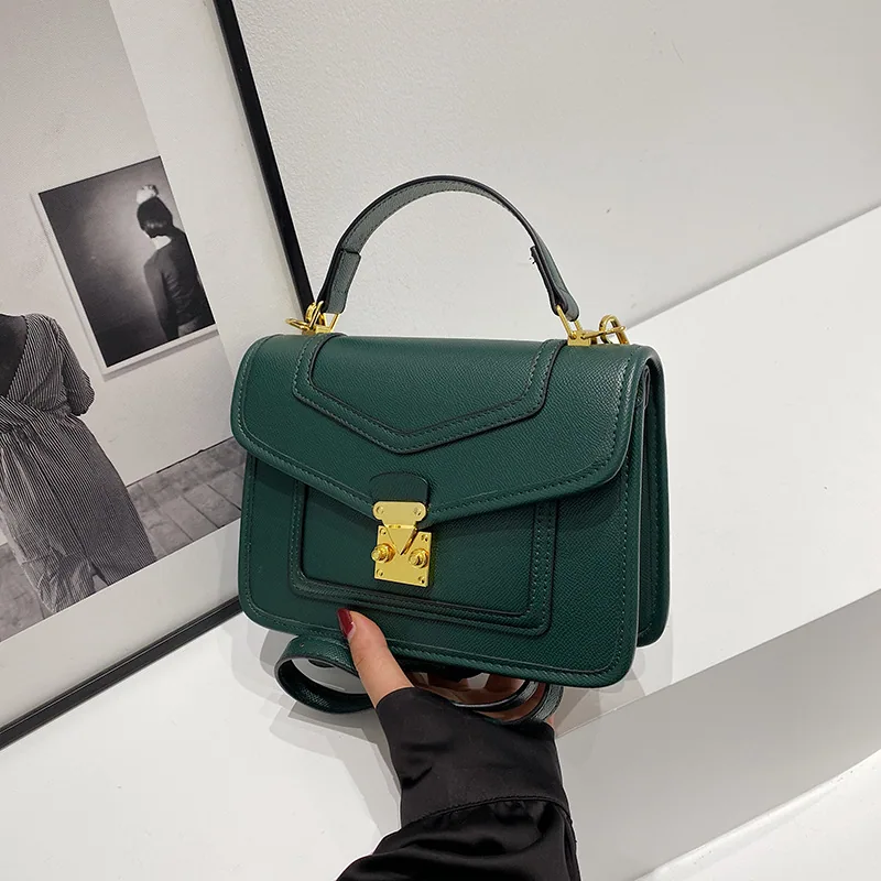 2024 autumn fashion new textured crocodile pattern with compartment luxury practical small square bag handbag crossbody bag 14