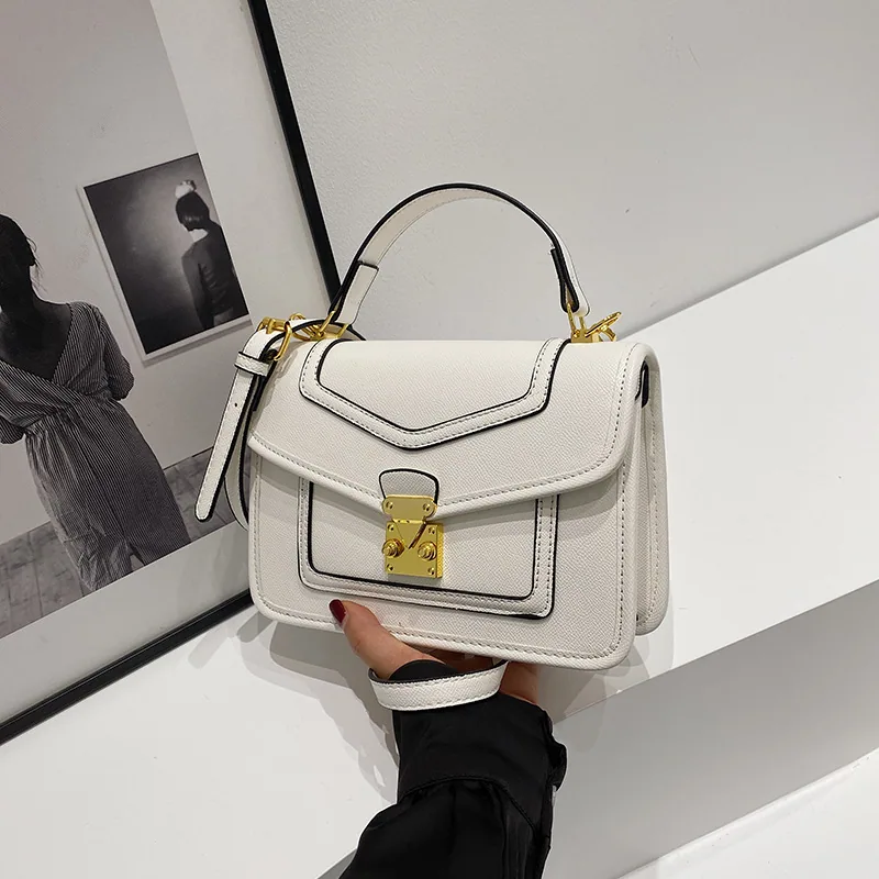 2024 autumn fashion new textured crocodile pattern with compartment luxury practical small square bag handbag crossbody bag 9