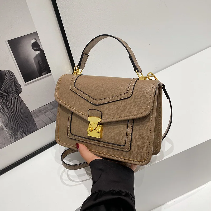 2024 autumn fashion new textured crocodile pattern with compartment luxury practical small square bag handbag crossbody bag 11