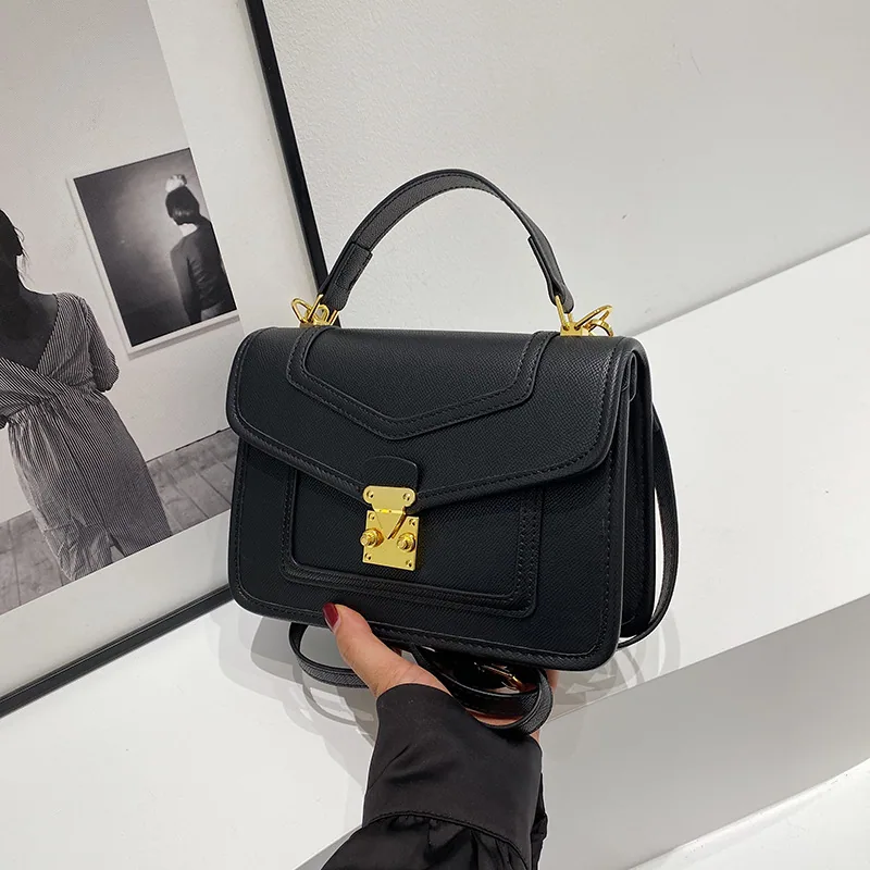 2024 autumn fashion new textured crocodile pattern with compartment luxury practical small square bag handbag crossbody bag 8