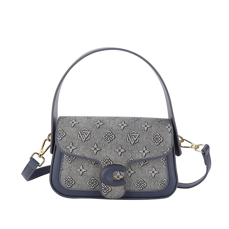 Womens bag 2024 cross-border new simple casual niche fashion handbag bag womens high-end crossbody bag armpit bag 8