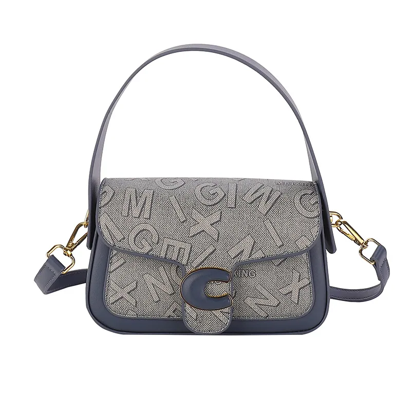 Womens bag 2024 cross-border new simple casual niche fashion handbag bag womens high-end crossbody bag armpit bag 9