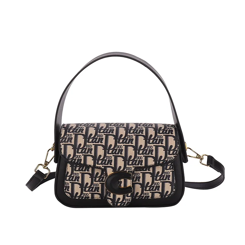 Womens bag 2024 cross-border new simple casual niche fashion handbag bag womens high-end crossbody bag armpit bag 6